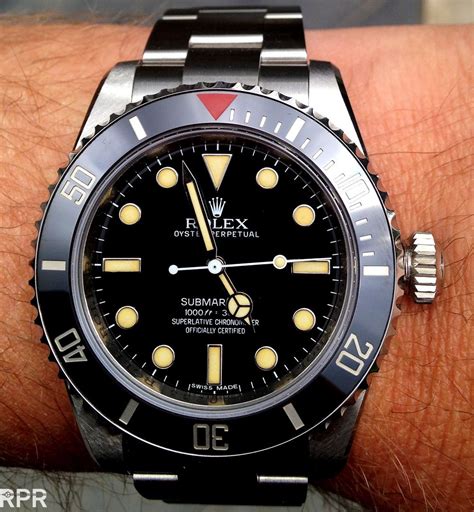 rolex submariner heritage big crown bp ceramic black dial|Rolex Submariner dial.